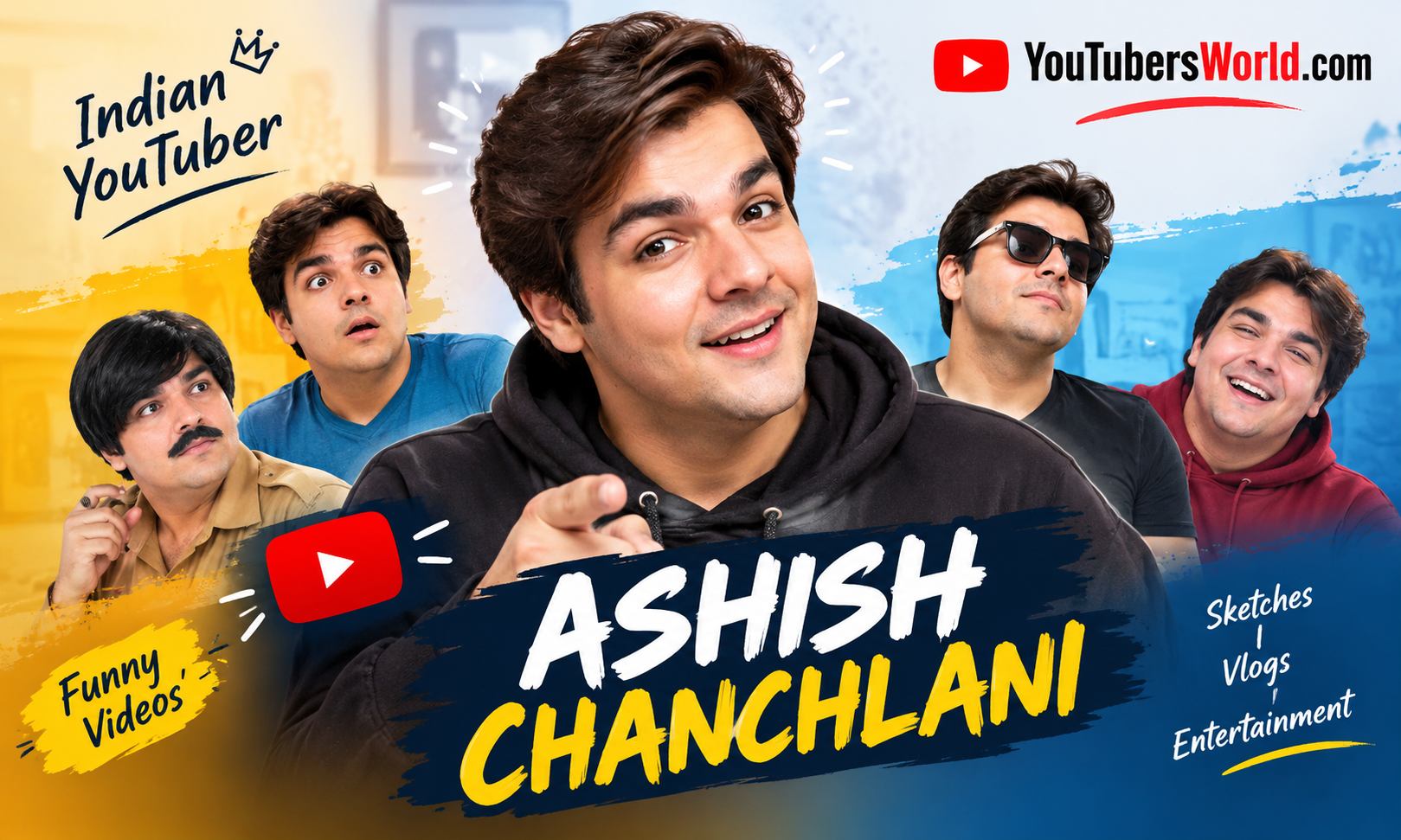 Ashish Chanchlani on YouTubersWorld